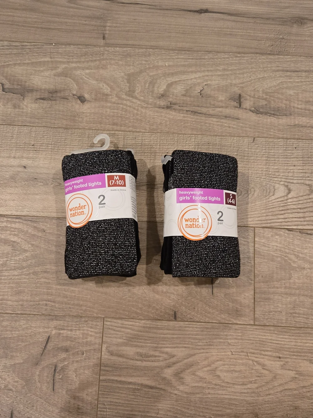 🌻 NWT Girls Sparkly Color-Block Tights Multi-Size available S (4-6) & M (7-10)